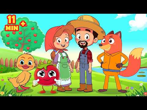 تك تك، الطماطم، خمس ضفادع وبطة بطوطة وأصدقاؤها | أفضل أغاني أطفال
