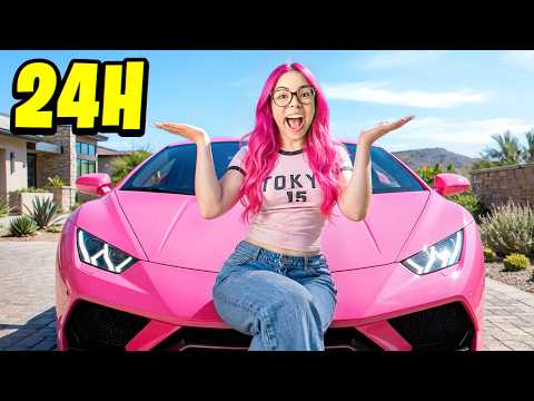 24 HORAS EN UN CARRO ROSA😱💗| Susy Mouriz