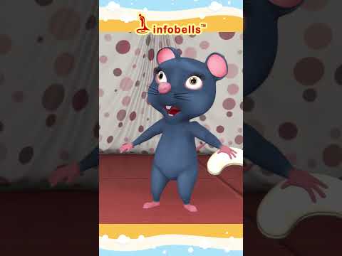 चिट्टी के घर में एक चूहा - Mouse and Cat Cartoon | Hindi Rhymes for Kids | Infobells #hindirhymes