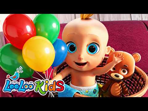 Johny Johny Yes Papa + Peek a Boo | Learn Colors with Balloons and Balls - Kids Songs