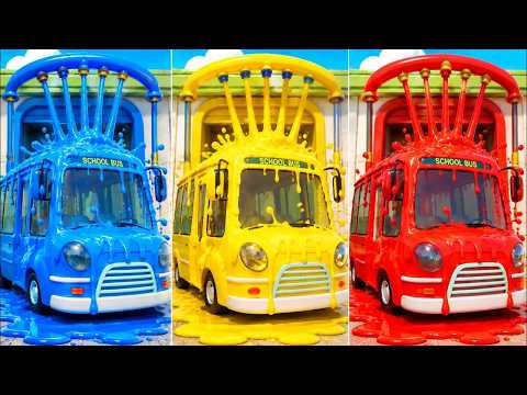 Wheels On The Bus + Johny Johny Yes Papa (Paw Patrol Surprise) | Learn Colors with Kids Songs