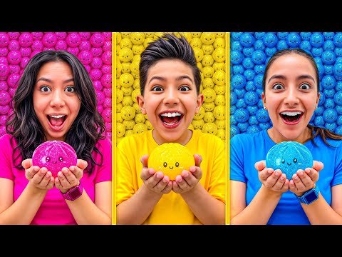 24 SAAT TEK RENK CHALLENGE YAPTIK!! KENDİ RENGİNDE SQUİSHY BULAN KAZANIR!