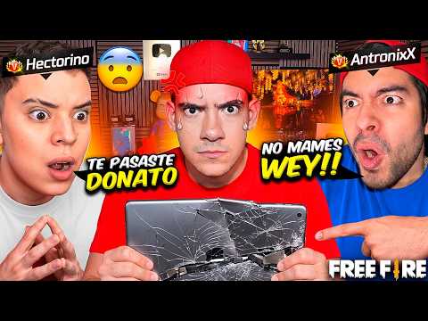ROMPÍ MI TABLET POR HACER ESTE RETO JUGANDO FREE FIRE 😭 - TheDonato