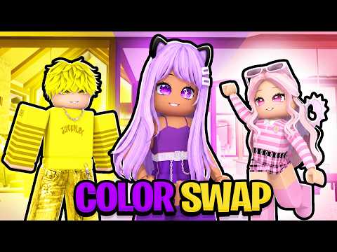 We Swapped COLORS in Brookhaven!