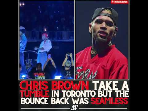 Chris Brown Doesn't Miss A Beat After This Fall! 😭