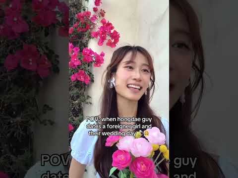 POV: when hongdae guy dates a foreigner girl and their wedding day 💍👰 #hongdae #hongdaeboy Thank