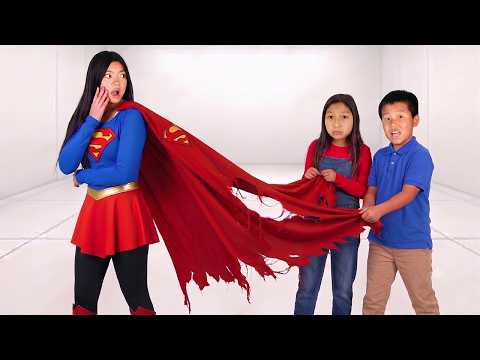 Eva Emma & Kaden Superhero Challenge Nobody Could Beat!
