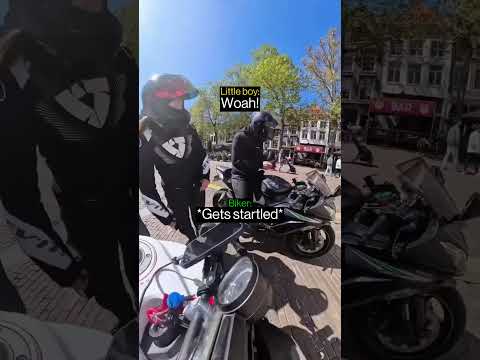 When Bikers Get Spotted By A Young Bike Fan…