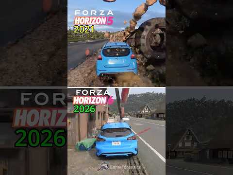 Forza Horizon 6 VS 5 - Destruction Physics Comparison
