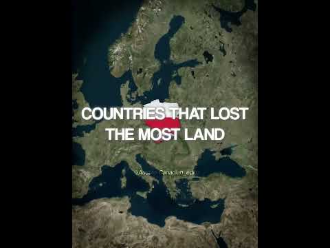 Countries that Lost the Most Land #countryballs #geography