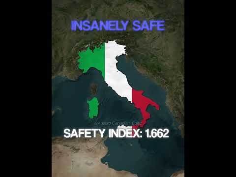Countries Ranked By Their Safety #countryballs #geography