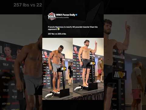 Francis Ngannou outweighs Philipe Lins by almost 40 POUNDS 😬