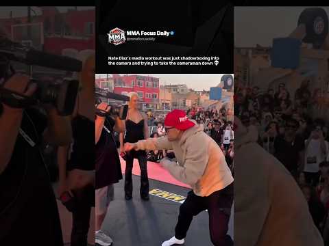 Nate Diaz turned his media workout into a fight with the cameraman 😭
