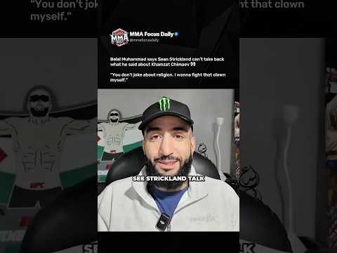Belal Muhammad says Sean Strickland’s apology means NOTHING after the Khamzat Chimaev situation 😳