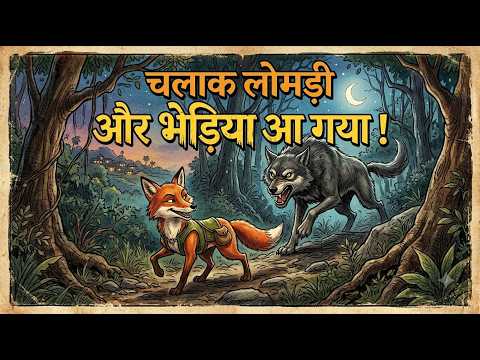 Chalaak Lomdi Aur Bhediya | Hindi Moral Stories | Kahani for Kids #cm