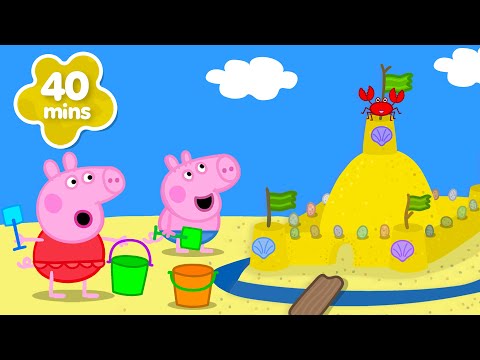 ¡Peppa Pig hace un CASTILLO DE ARENA GIGANTE! 🏖️🦀 | Nuevos Episodios Completos