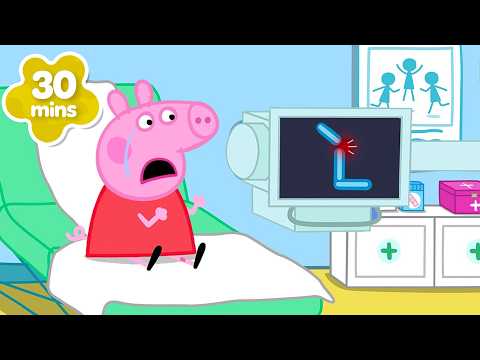¡Peppa se LASTIMA la Pierna 🦵 y Aprende Sobre los Rayos X! 🩻  Los Cuentos de Peppa la Cerdita