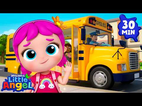 Jill’s First Day of School! 🎒 Back to School🚌  | Little Angel Kids Songs & Nursery Rhymes