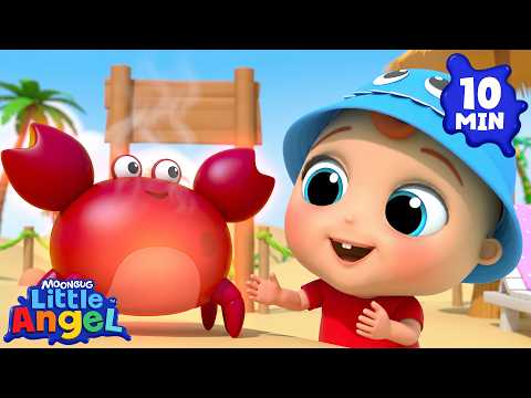Baby John’s Hot and Cold Beach Day! 🏖️ Little Angel Nursery Rhymes & Kid Songs