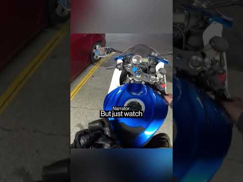 Biker Chose The Worst Possible Spot To Park 😂