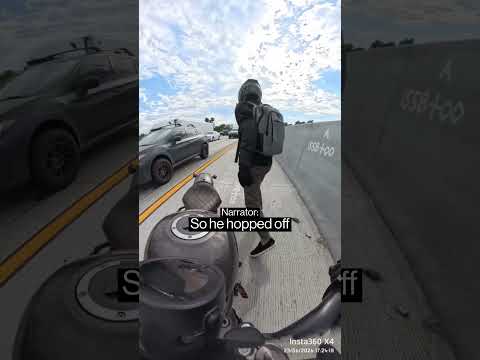 Hero Biker Saves A Struggling Cat ❤️‍🩹