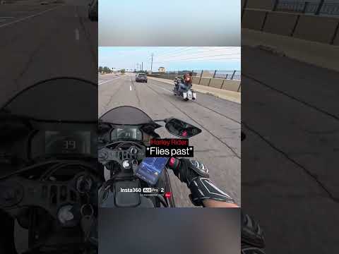 Biker Accidentally Upsets Salty Harley Rider 😳