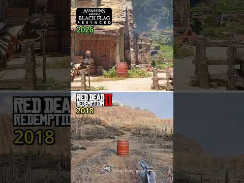 AC Black Flag Resynced VS RDR 2 - Explosion
