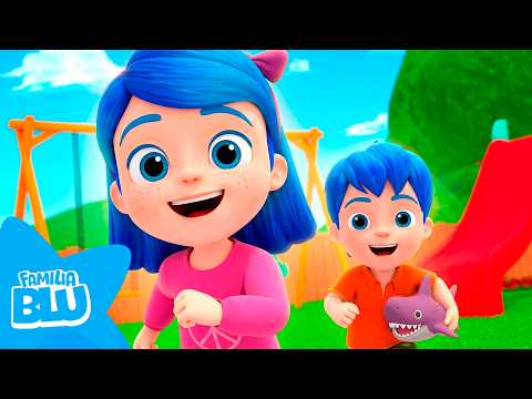 Familia Shark 🎶🦈 Canta con FAMILIA BLU 💙 Canción Infantil | El Reino Infantil
