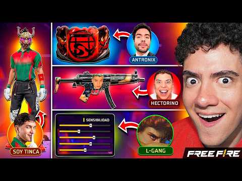 SOLO PUEDO USAR COSAS DE YOUTUBERS en FREE FIRE !! RETO DIFICIL *hackers* - TheDonato
