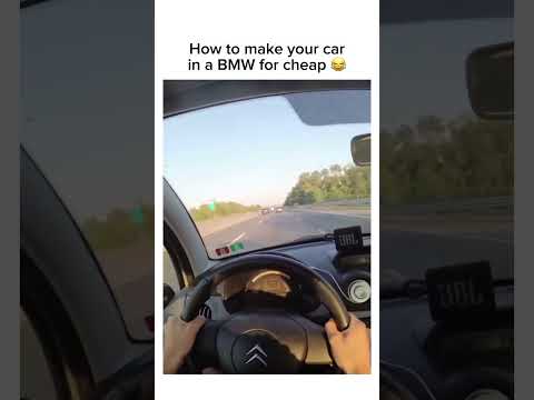 How to BMW your car for cheap! 😂 Sub for more! #shorts