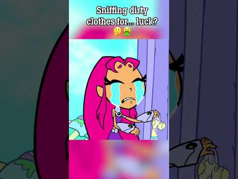The Titans discover a very unusual lucky charm because of a dirty shirt. 👕🍀 #TeenTitansGo #Robin