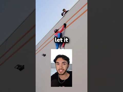 He built a spiderman suit... #shorts #shortsfeed #youtubeshorts #cringe #spiderman #comedy #funny