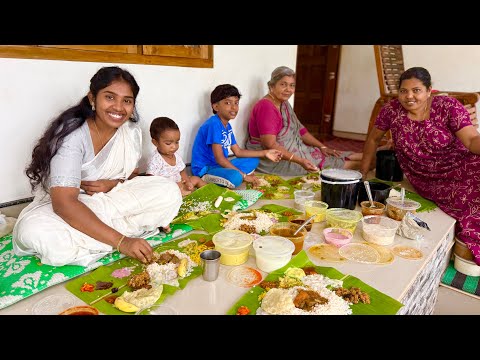 ഓണസദ്യ ഉണ്ടാക്കി 28 കൂട്ടം കറികളും കാണാം Home 🏠 Onam Sadhya 