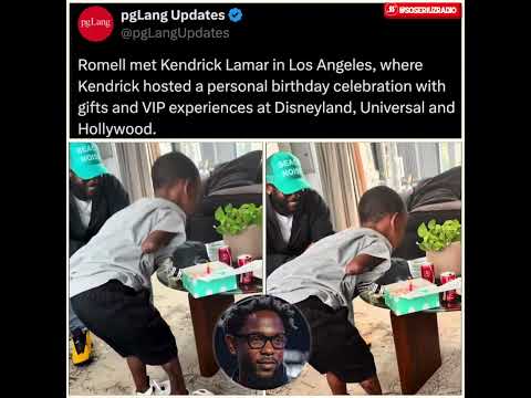 Kendrick Lamar Turned A Brave 7-Year-Old Boy's Birthday Into A True Miracle! ❤️