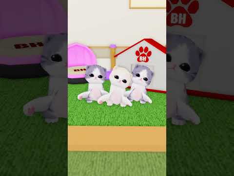 I adopted the that or that kittens..🥺💖#robloxshorts #roblox