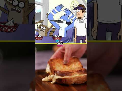 Mac & Cheese from The Wonderfully Weird World Of Gumball 🤤 #CartoonNetwork Menu @fatafeat