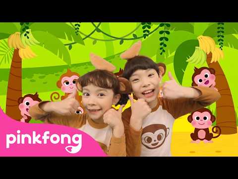 Dance Along with Baby Monkey 🐵 | Monkey Banana Remix | Pinkfong Official