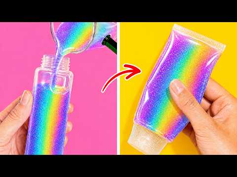 🌈 RAINBOW CRAFTS — RECREATING VIRAL PINTEREST IDEAS! 📱✨