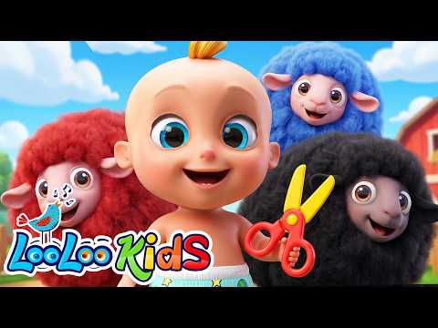 Baa Baa Black Sheep - Learn Colors +🎨 Johny Johny Yes Papa - LooLoo Kids | Nursery Rhymes
