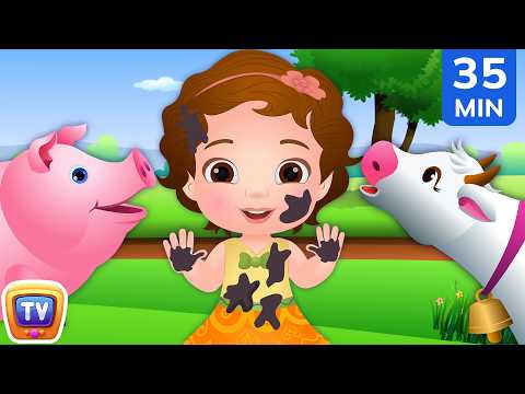 Old MacDonald Had a Farm + Farm Friends & Animal Songs for Kids | 35 Min | ChuChu TV