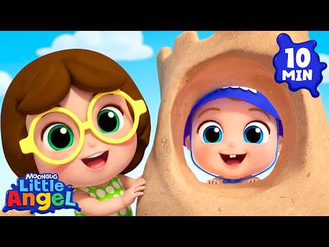 Baby John’s School Playground Beach Day! 🏖️ | Little Angel Nursery Rhymes & Kid Songs