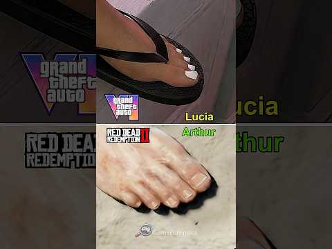GTA 6 VS RDR 2 - Feet Comparison
