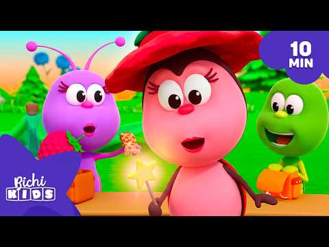 Qué Mágico Día es Hoy y Muchas Canciones Más 🌟 BICHIKIDS [10 min] | El Reino Infantil