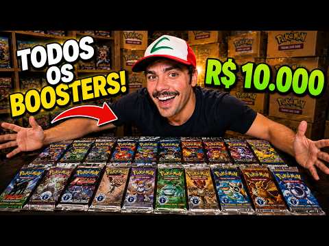 COMPREI R$ 10.000 REAIS EM PACOTINHOS DE CARTA POKÉMON E DEU MUITO RUIM!