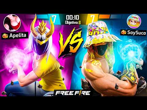 APELITA VERSUS SUCO EL PVP MAS EPICO EN FREE FIRE😱TERMINA MAL!