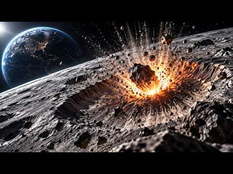 Un extraño impacto en la Luna acaba de ocurrir y fue captado en vivo
