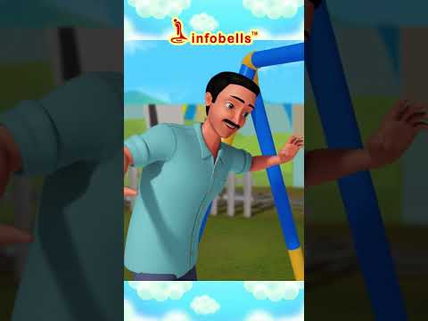 Munna Jhoola Jhool Raha Hai - Baby Playing in Swing | Hindi Rhymes for Kids | Infobells #kidsswing