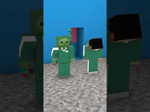 Khi Zombie Và Herobrine Chơi Trò Ném Bi Squid Game