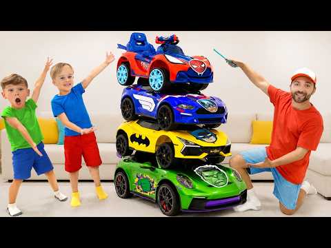 Kids magic transform Cars - Learn Sharing and Teamwork
