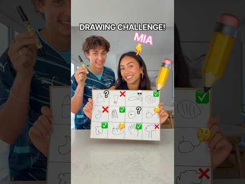 DRAWING CHALLENGE! 🥰🤣✏️ #funny #couple #challenge